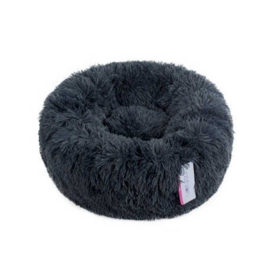 Perros Catshion Camas Para Perros | Catshion Fluffy Cama Donut Gris Para Gatos