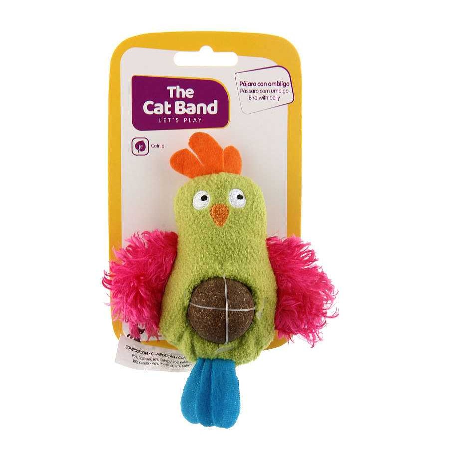 Gatos The Cat Band Peluches | The Cat Band Peluche P Jaro Con Bola De Catnip Para Gatos