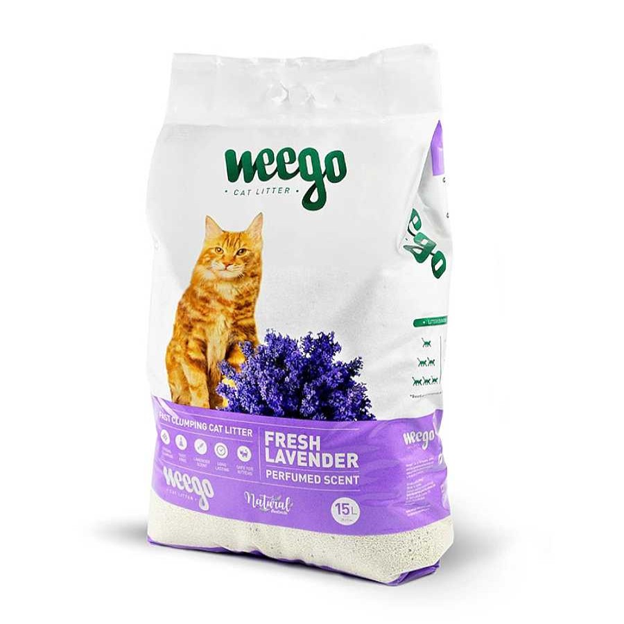 Gatos Weego Arena Aglomerante | Weego Fresh Lavender Arena Aglomerante Para Gatos