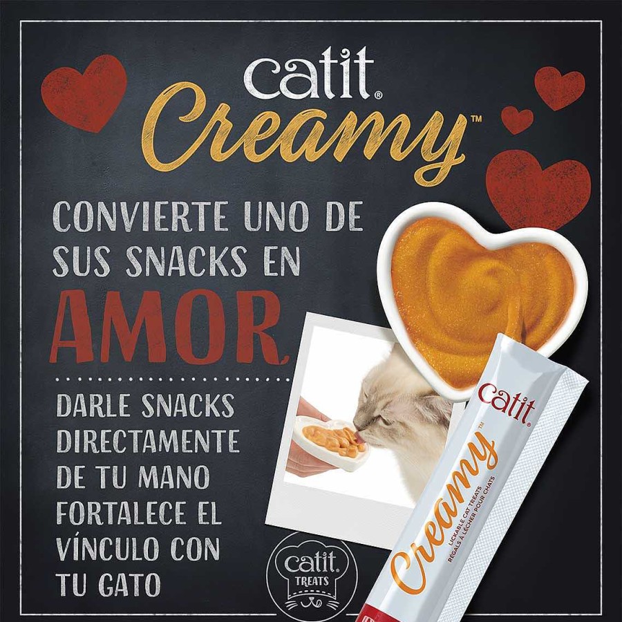 Gatos Catit Maltas | Catit Creamy Snack Liquido Con Superalimentos De Pollo Para Gatos