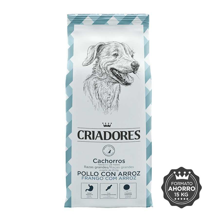 Perros Criadores | Criadores Pollo Y Arroz Pienso Para Cachorros De Razas Grandes