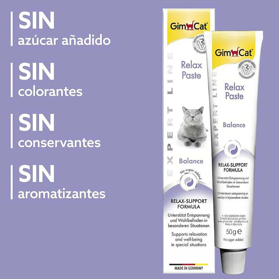 Gatos GimCat Calmantes | Gimcat Relax Pasta Tranquilizante Para Gatos