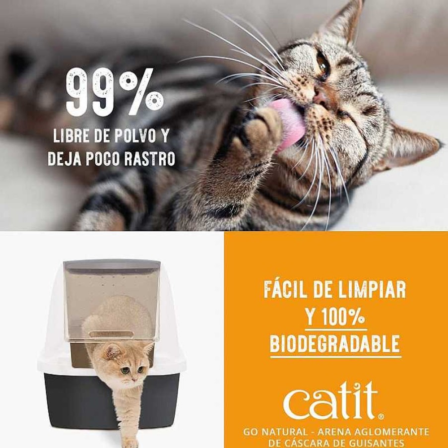 Gatos Catit Arena Aglomerante | Catit Go Natural! Arena Guisantes Lavanda