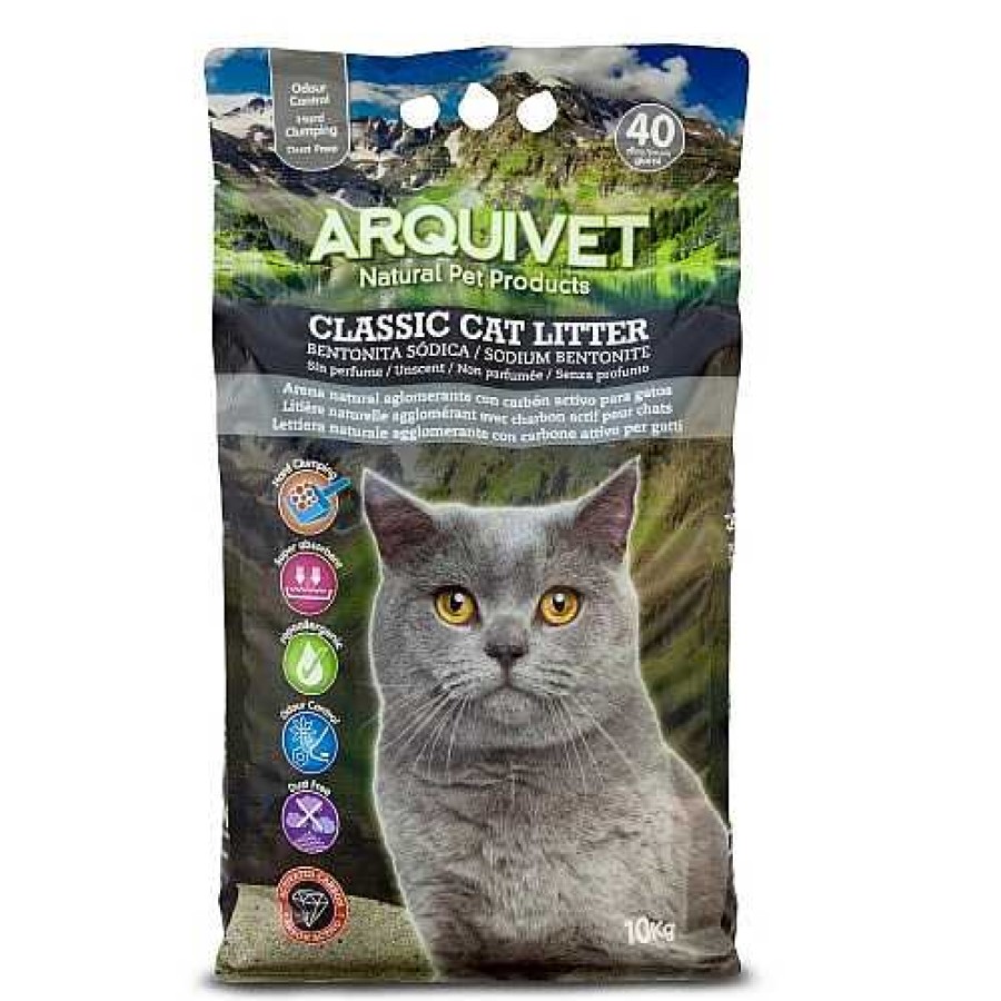 Gatos Arquivet Arena Aglomerante | Classic Cat Litter Sodium Bentonite Arena Aglomerante Para Gatos