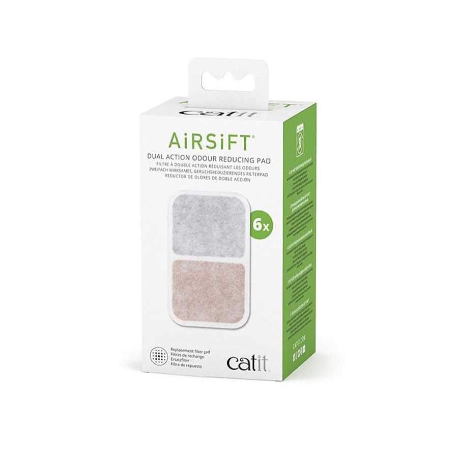 Gatos Catit Productos De Higiene | Catit Airsift Filtro Reductor De Olores Para Fuentes Bebederos Para Gatos