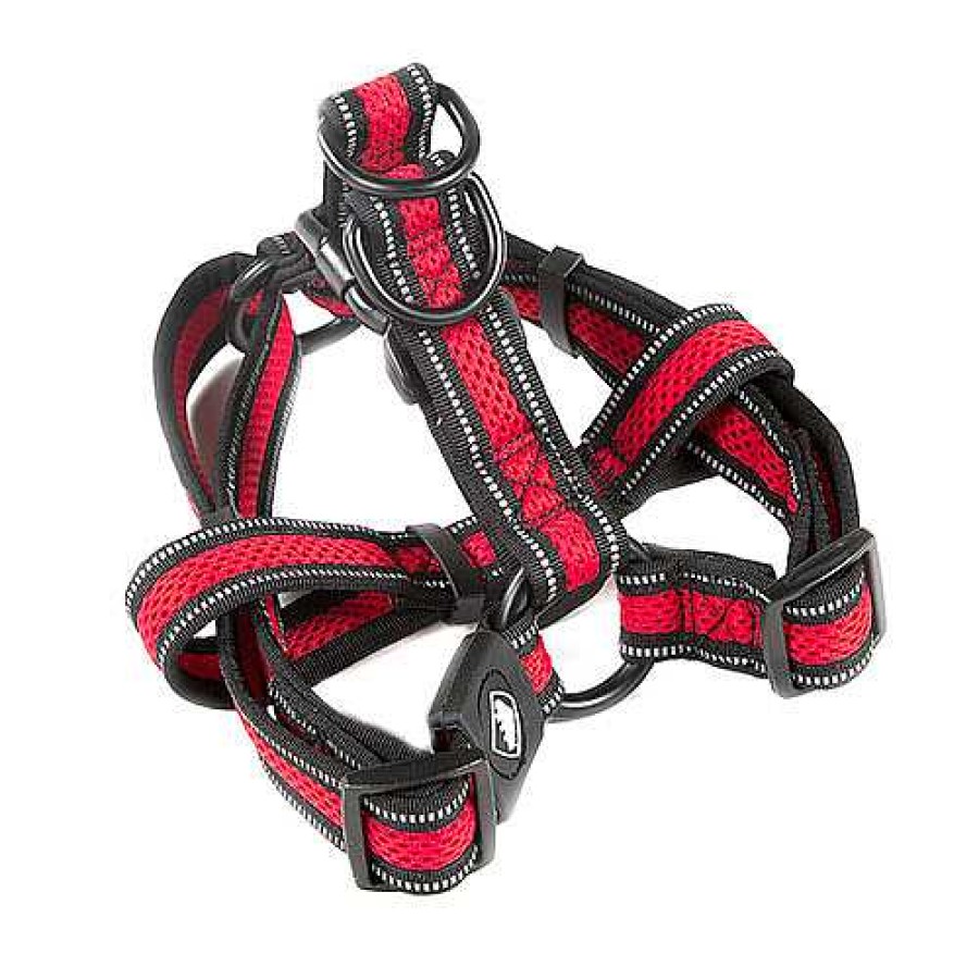 Perros TK-Pet Collares Y Arneses | Tk-Pet Reflective Comfort Arn S Rojo Para Perros