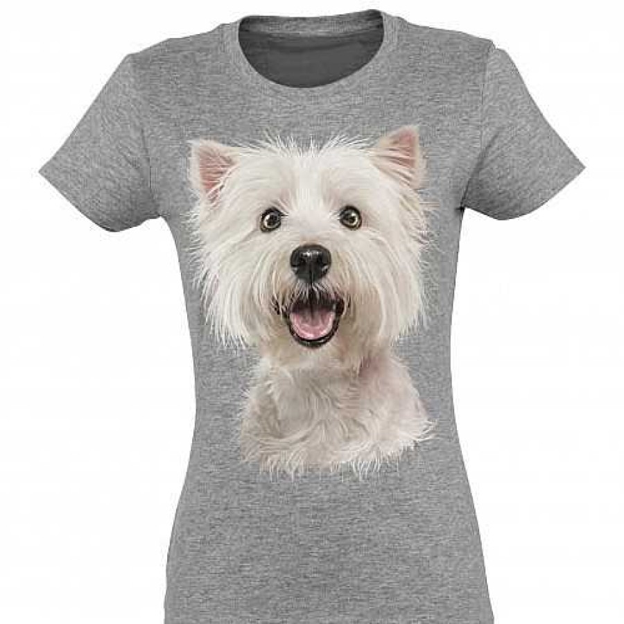 Otros Animales Ralf Nature Moda Y Complementos | Camiseta Mujer Westie Color Gris