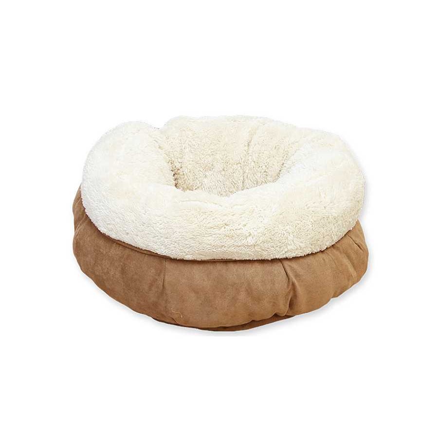 Gatos All For Paws Camas Para Gatos | All For Paws Donnut Cama Beige Para Gatos