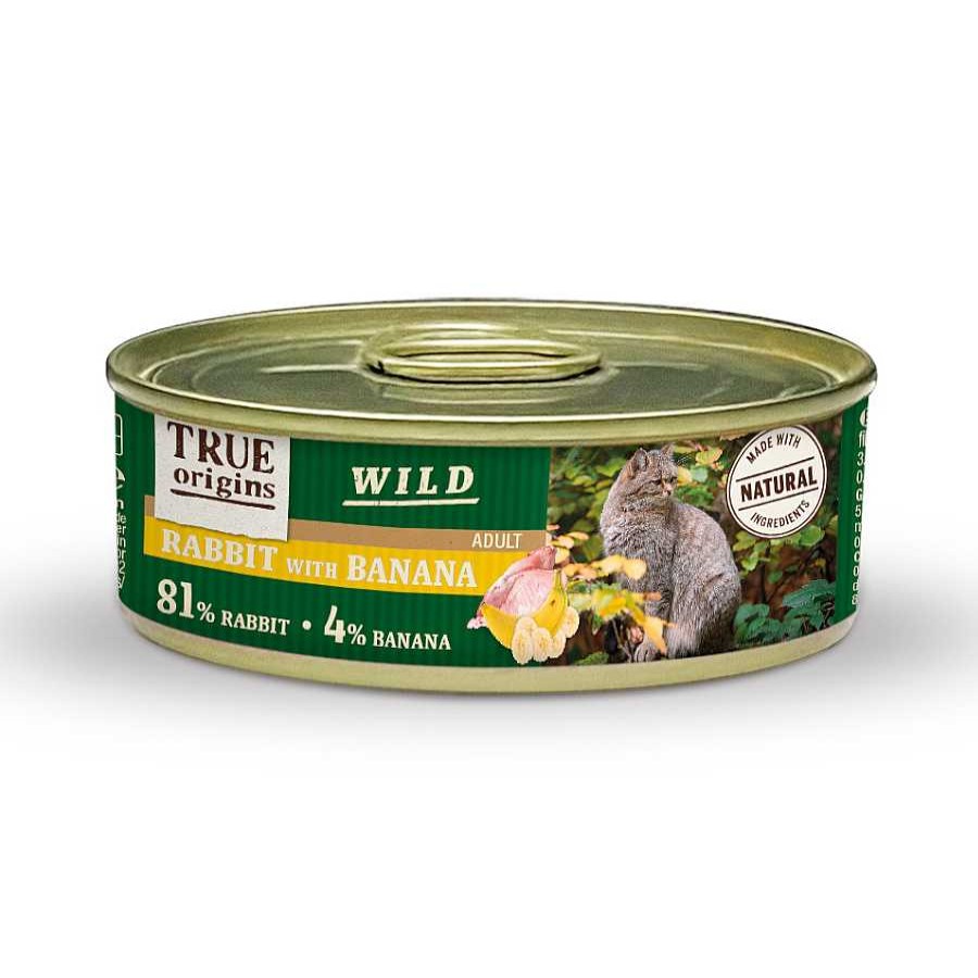 Gatos True Origins | True Origins Wild Adult Conejo Y Banana Lata Para Gatos