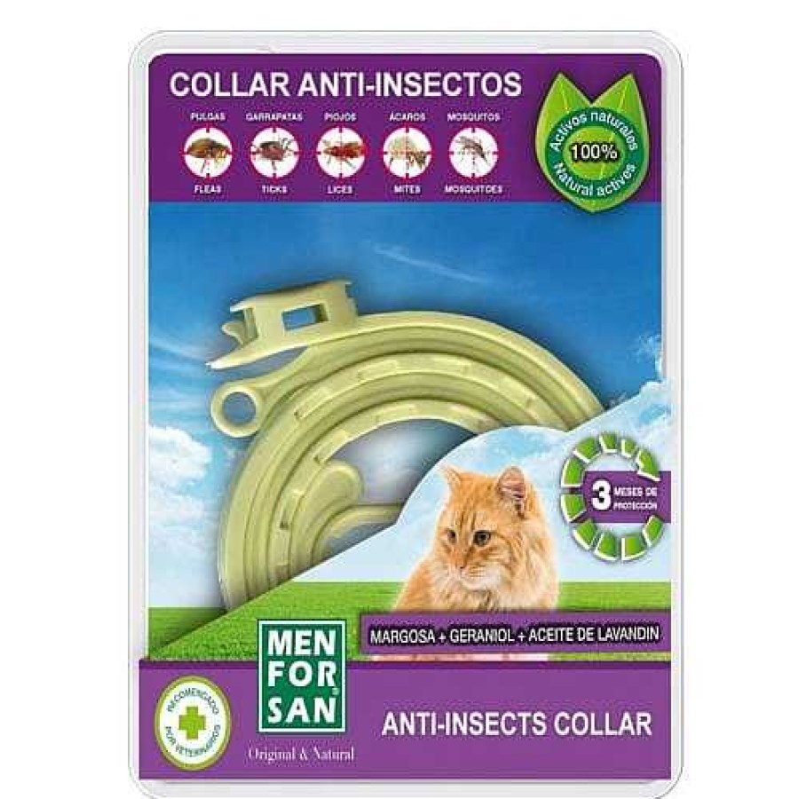 Gatos Menforsan Collares Antipulgas | Menforsan Collar Antiparasitario Para Gatos