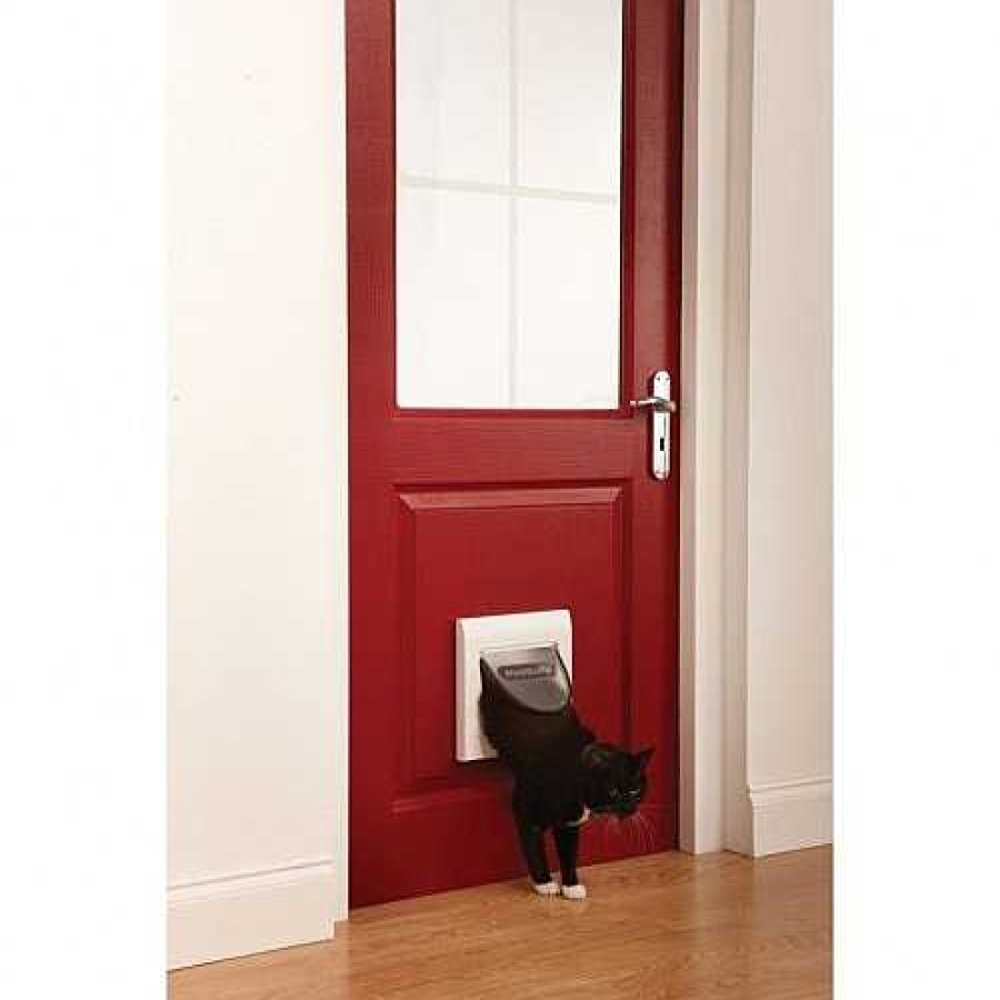 Gatos Petsafe Puertas Para Gatos | Gatera Con Apertura Magn Tica Color Blanco