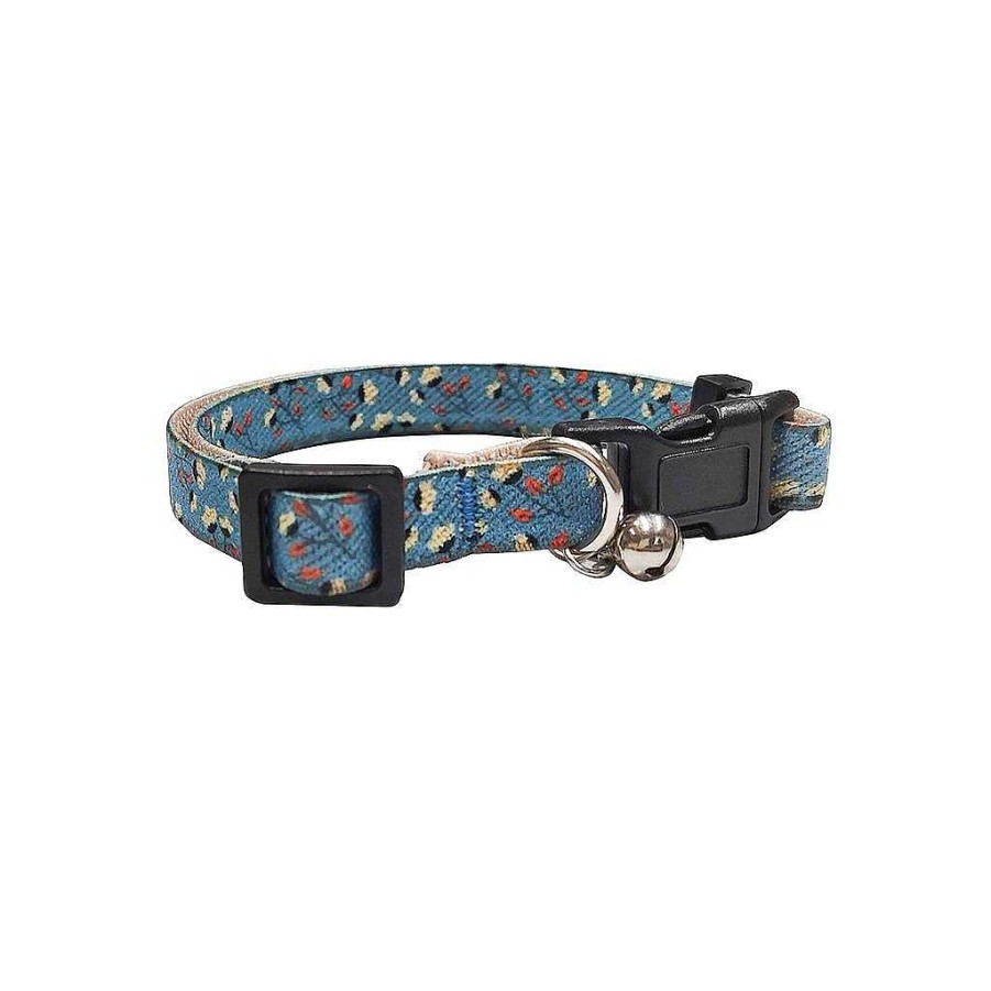 Gatos Bull Accesorios De Paseo | Bull Collar El Stico Primavera Azul Para Perros