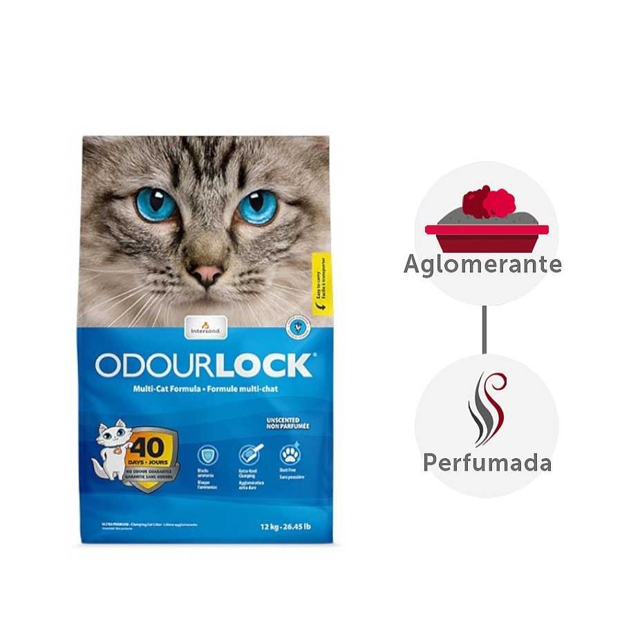 Gatos Odourlock Arena Aglomerante | Intersand Odourlock Arena Aglomerante Inolora Para Gatos