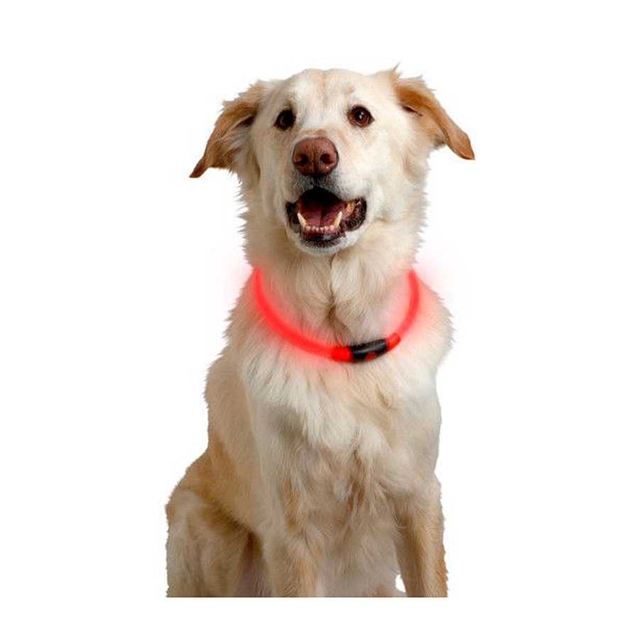 Perros Nite Ize Ocio Y Tiempo Libre | Nite Ize Nite Howl Collar Led Rojo Para Perros