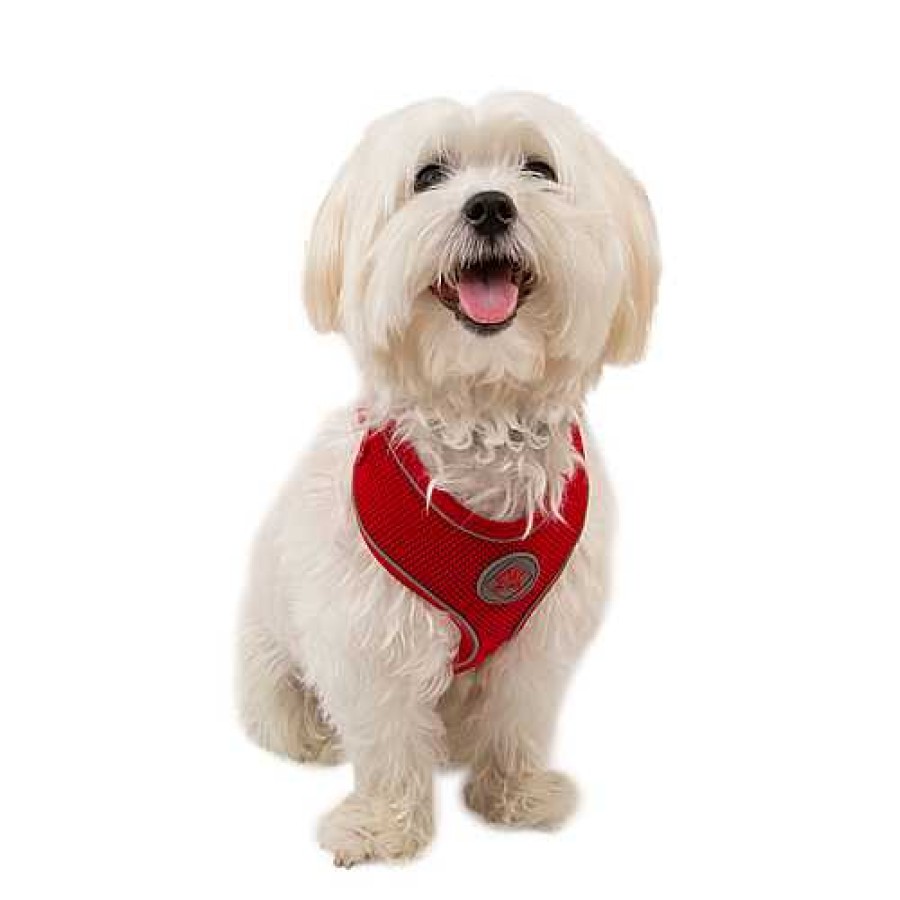 Perros TK-Pet Collares Y Arneses | Tk-Pet Soft Arn S Reflectante Rojo Para Perros