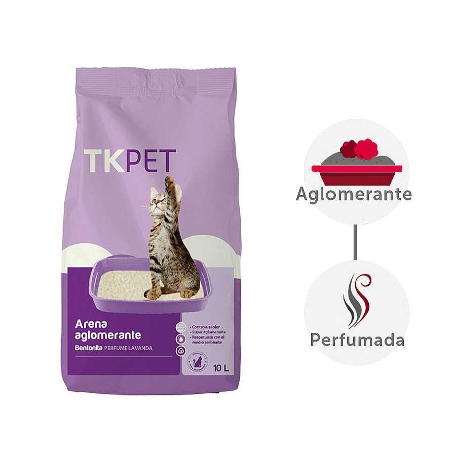 Gatos TK-Pet Arena Aglomerante | Tk-Pet Arena Aglomerante Bentonita Y Lavanda Para Gatos