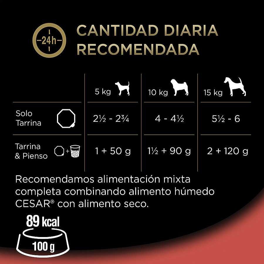 Perros Cesar | Cesar Selecci N Clasicos Tarrina En Pat Para Perros - Multipack