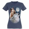 Otros Animales Ralf Nature Moda Y Complementos | Camiseta Para Mujer Ralf Nature Lobos Color Azul