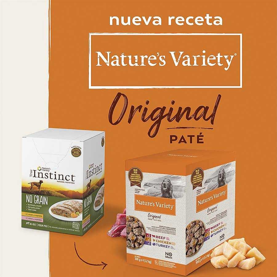 Perros Nature's Variety | Nature'S Variety Original Adult Medium Pat Sobre Para Perros - Multipack 4