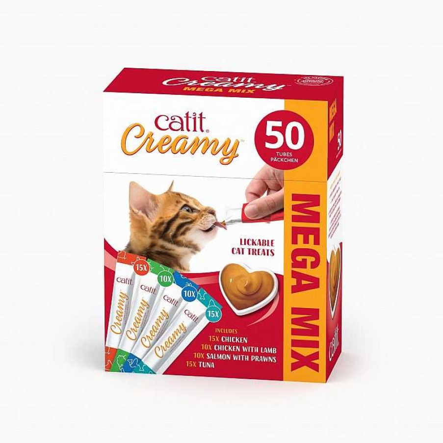 Gatos Catit Maltas | Catit Creamy Multipack Snack Liquido Para Gatos