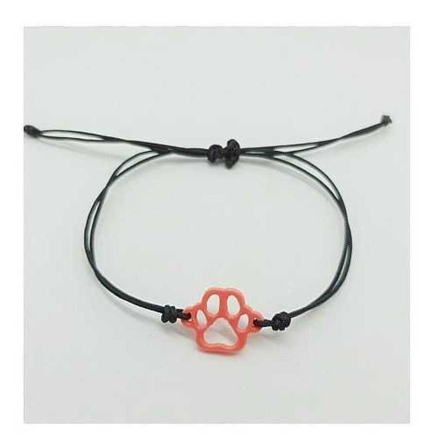 Otros Animales Seron Moda Y Complementos | Seron Pulsera Con Huella De Perro Coral