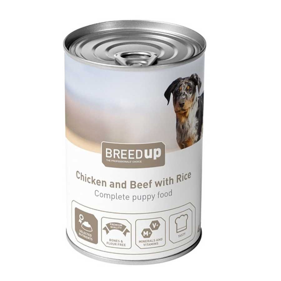 Perros Breed Up | Breed Up Pollo Y Ternera Con Arroz Lata Para Cachorros