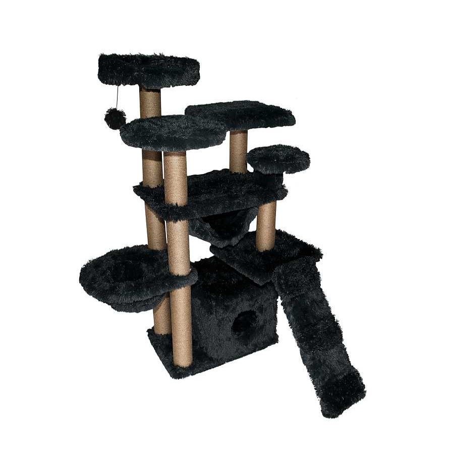 Gatos Catshion Rascadores | Catshion Pichi Rbol Rascador Con Cueva Negro Para Gatos