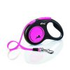 Perros Flexi Correas Para Perros | Flexi New Neon Correa Extensible Rosa Para Perros