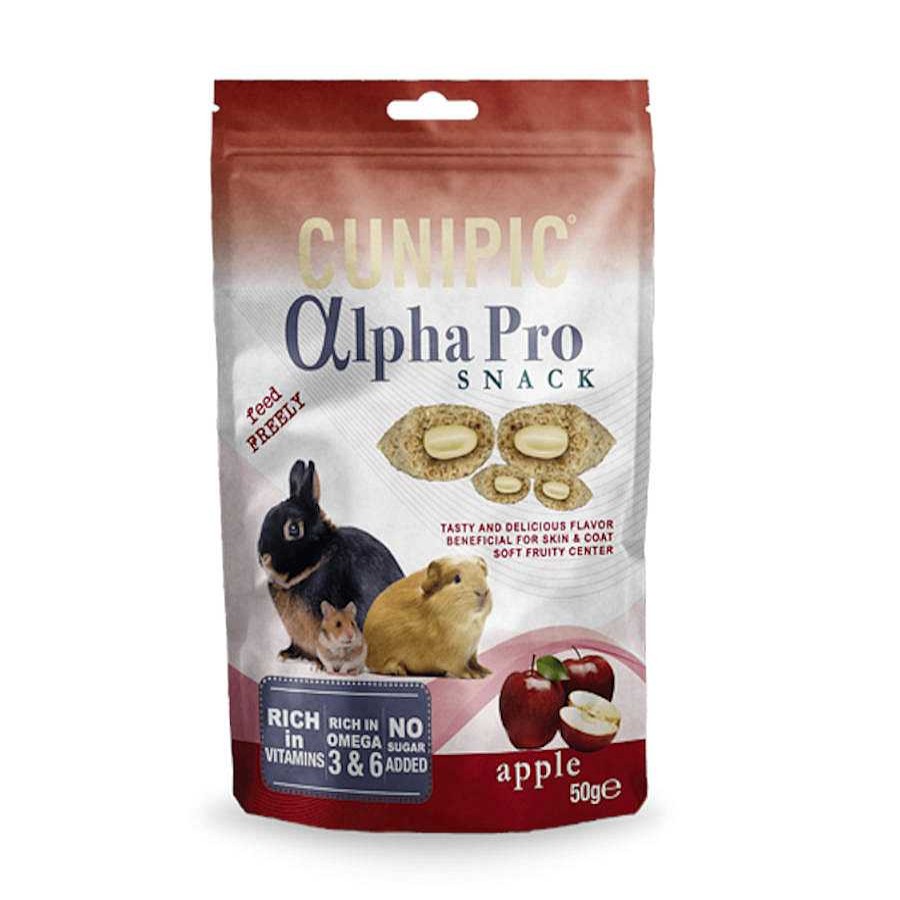 Otros Animales Cunipic Snacks | Cunipic Alpha Pro Chuches Manzana Para Conejos Y Roedores