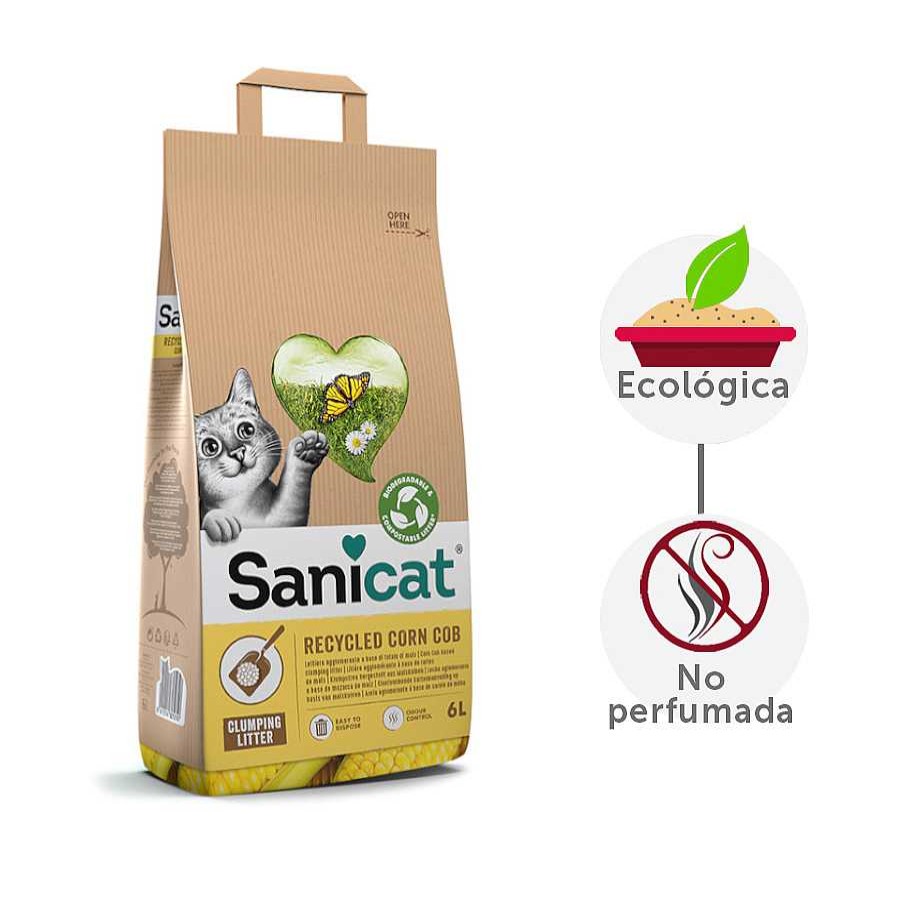 Gatos Sanicat Otros Lechos | Sanicat Corn Cob Arena Aglomerante