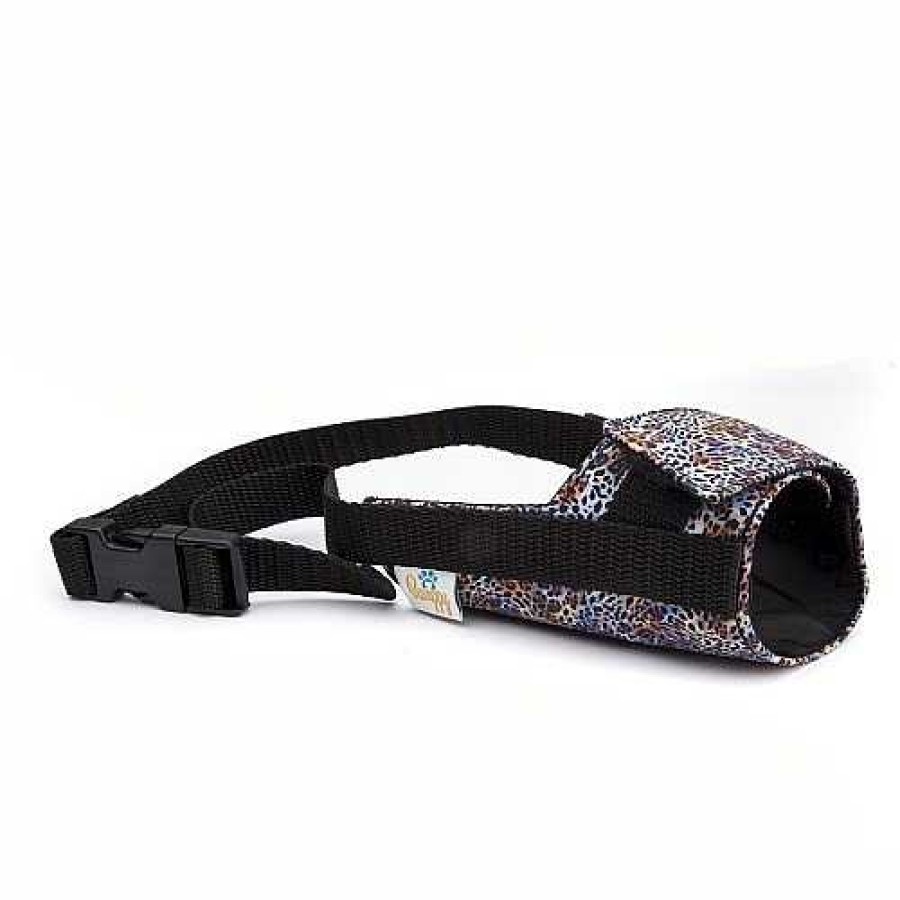 Perros Pamppy Bozales | Bozal Pamppy Con Velcro Leopardo Multicolor Para Perros