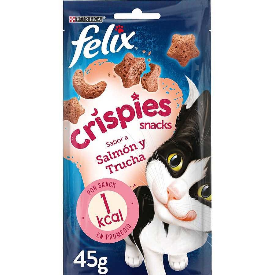 Gatos Felix Premios Y Entretenimiento | Felix Crispies Salm N Y Trucha Bocaditos Para Gatos