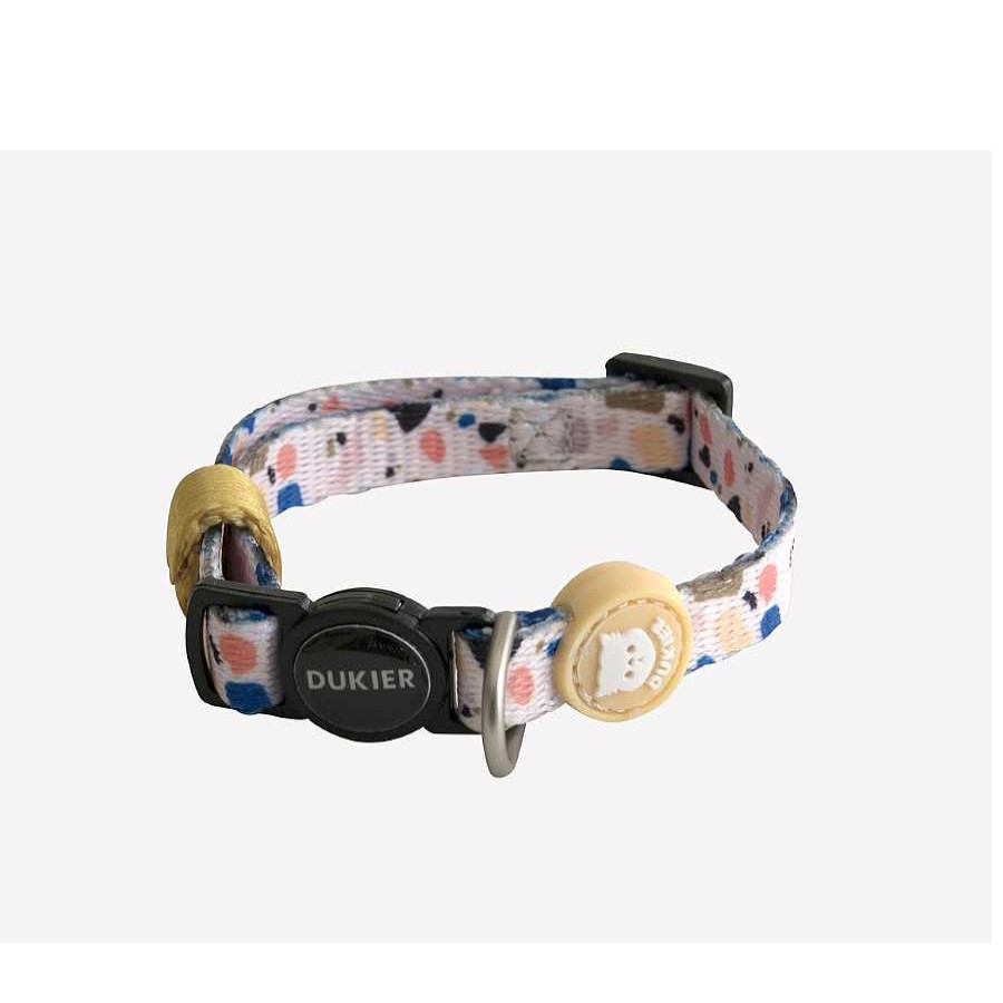 Gatos Dukier Accesorios De Paseo | Dukier Collar Estampado Terrazo Para Gatos