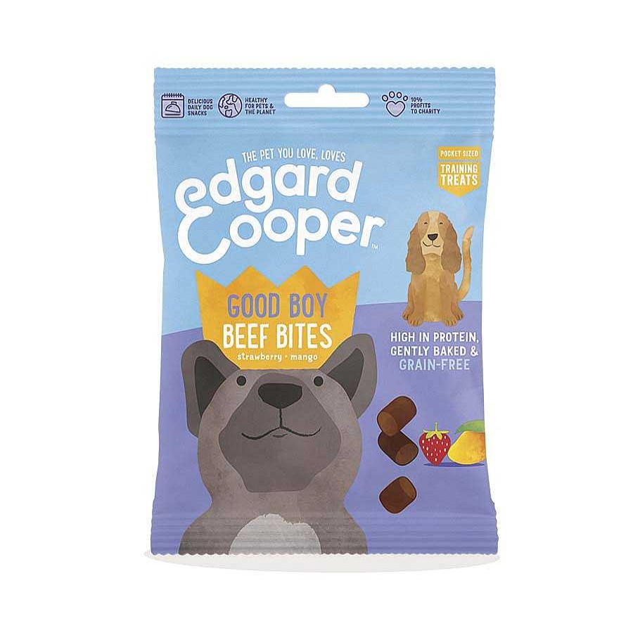 Perros Edgard & Cooper Premios Y Galletas | Edgard & Cooper Bocaditos De Ternera Con Fresa Y Mango Para Perros