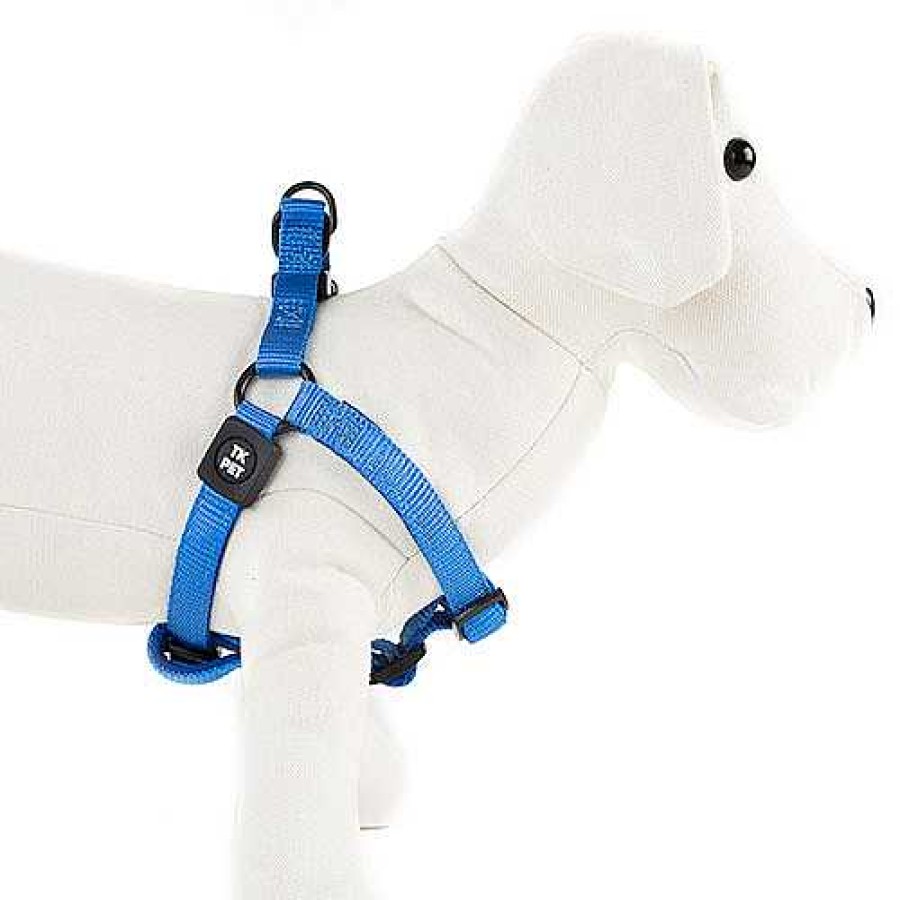 Perros TK-Pet Collares Y Arneses | Tk-Pet Neo Classic Arn S De Nylon Azul Para Perros