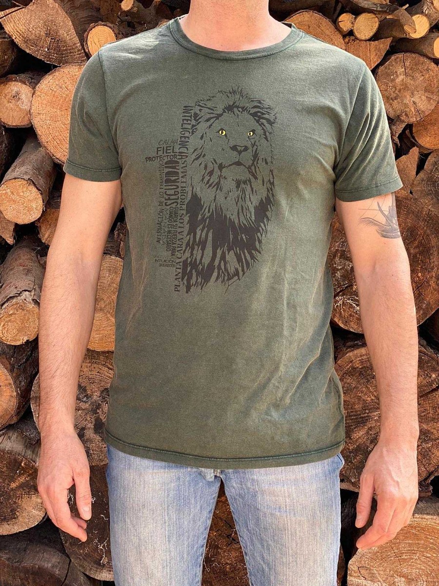 Otros Animales Animal Totem Moda Y Complementos | Camiseta Para Hombre Animal Totem Le N Color Verde