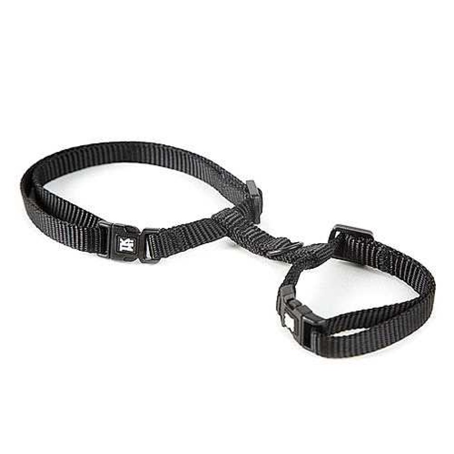 Gatos TK-Pet Accesorios De Paseo | Tk-Pet Classic Arn S Ajustable De Nylon Negro Para Gatos