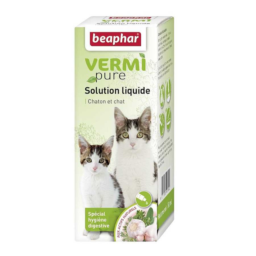 Gatos Beaphar Accesorios Antiparasitarios | Beaphar Vermipure Repelente Interno Natural L Quido Para Gatos