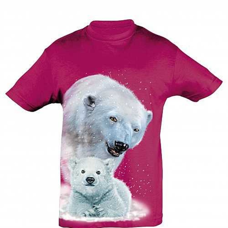 Otros Animales Ralf Nature Moda Y Complementos | Camiseta Ni O Oso Polar Y Beb Color Fucsia