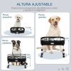 Perros PawHut Comederos Y Bebederos | Pawhut Comedero Elevado Ajustable Para Perros