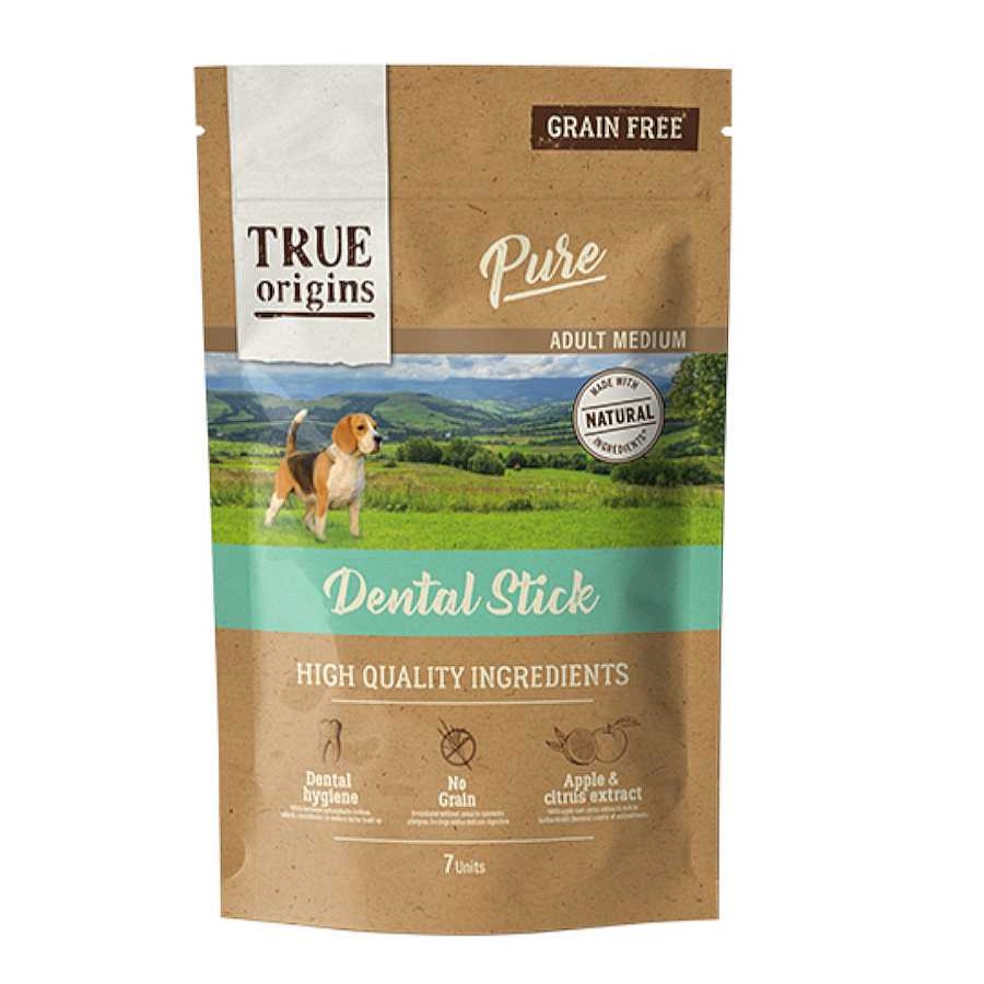 Perros True Origins Dentales | True Origins Pure Medium Adult Snacks Dentales Para Perros