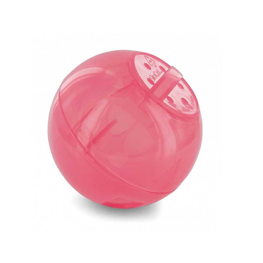 Gatos Nayeco Dispensadores De Snacks | Nayeco Slimcat Pelota Portagolosinas Rosa Para Gatos