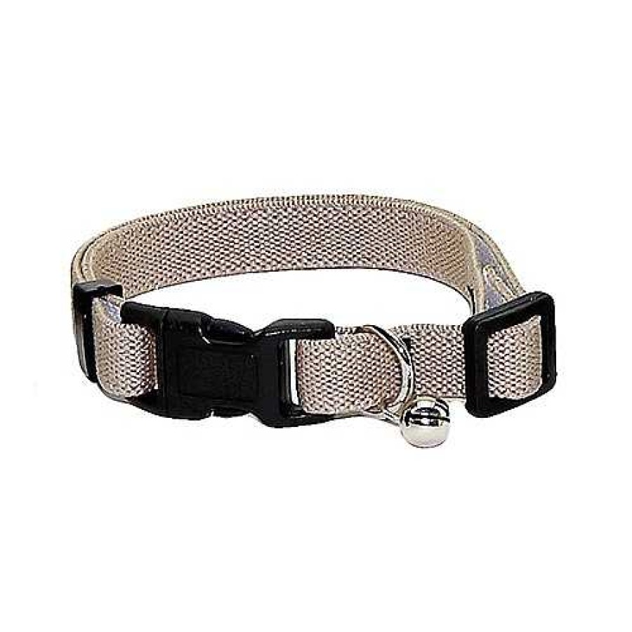 Gatos Bull Accesorios De Paseo | Bull Collar El Stico Beige Para Gatos