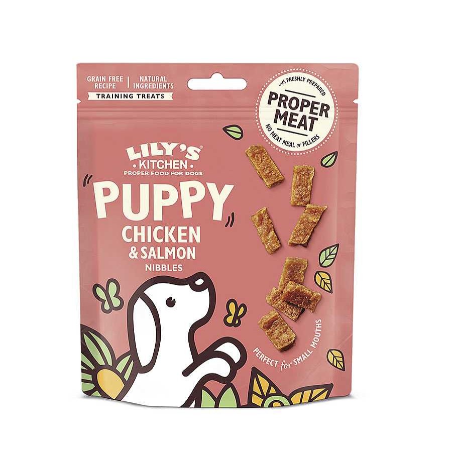 Perros Lily's Kitchen Premios Y Galletas | Lily'S Kitchen Bocaditos Puppy Pollo Y Salm N Para Perros